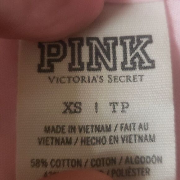 PINK Rhinestone Embellished Muscle T Shirt - Picture 4 of 5